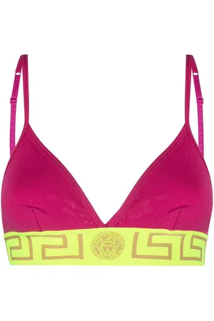 VERSACE Greca-print bra