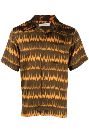 WALES BONNER Geometric-print short-sleeve shirt