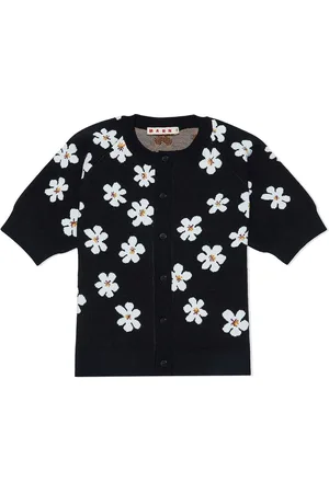 Marni Daisy-print short-sleeve jumper