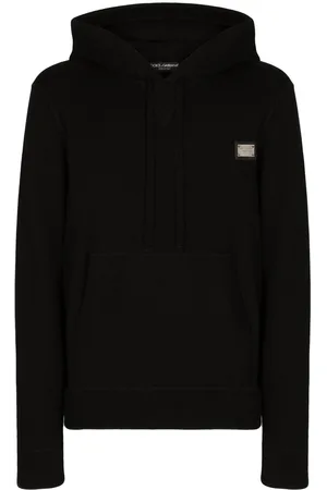 Dolce & Gabbana Logo-tag wool-cashmere hoodie