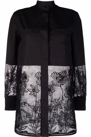 Salvatore Ferragamo Longline cordonetto lace shirt