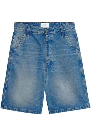 Ami Alex wide-leg denim shorts