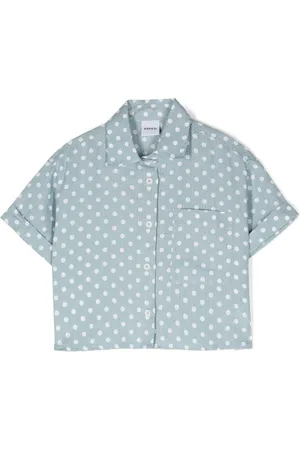 Aspesi Polka dot-print cropped shirt