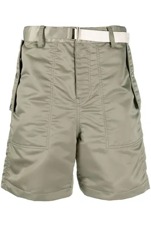 SACAI Belted-waist detail shorts
