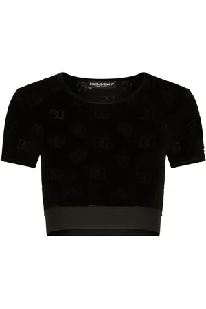 Dolce & Gabbana DG-logo flocked T-shirt