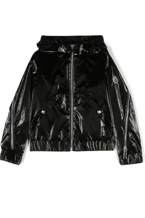 Moncler Zip-detail logo-patch jacket