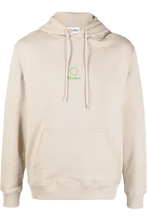 Etudes Logo-embroidered organic cotton hoodie