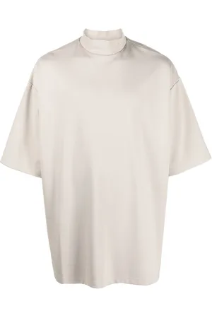 Kennel & Schmenger Logo-embroidered mandarin-collar T-shirt