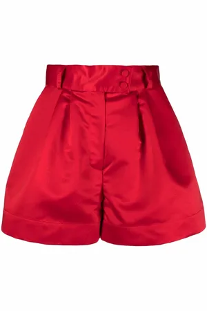 Styland High-waisted pleated shorts