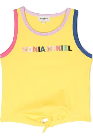 Sonia Rykiel Enfant Logo-embroidered tank top