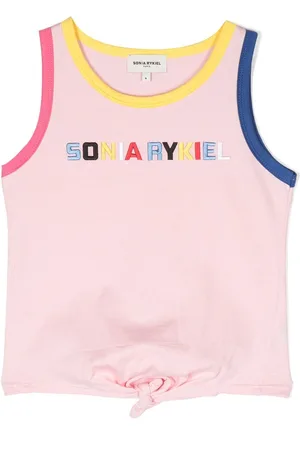 Sonia Rykiel Enfant Logo-embroidered tank top