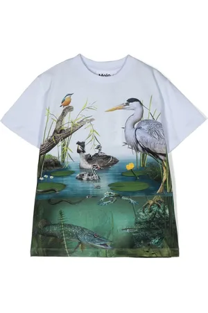 Molo Graphic-print cotton T-shirt