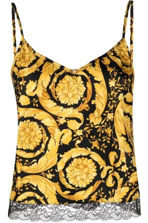 VERSACE Barocco-print silk camisole