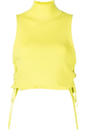 Rokh Lace-up detail vest top