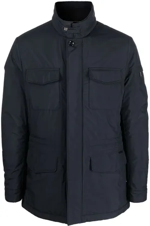 MOORER Button-fastening long-sleeve jacket