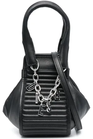 Diesel Logo-charm detail tote bag