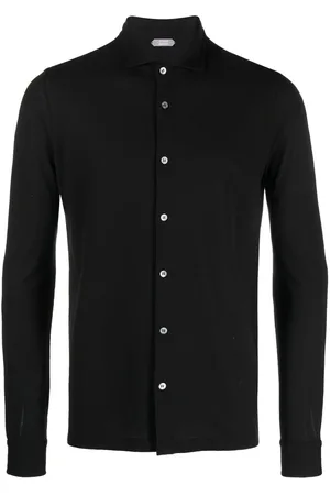 ZANONE Spread-collar shirt