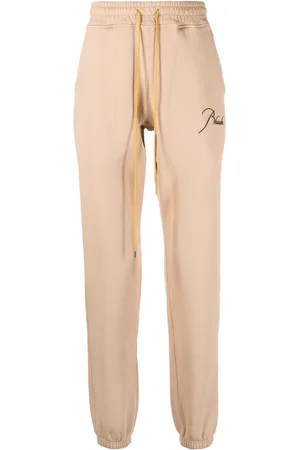 Rhude Embroidered-logo cotton track pants