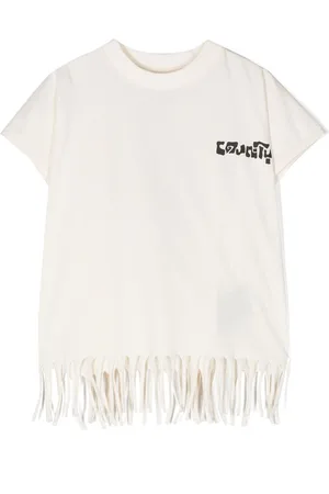 MARCELO BURLON Sunset Cross fringed T-shirt