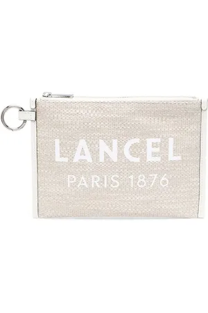 LANCEL Logo-print clutch bag