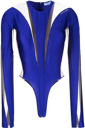 MUGLER Illusion panelled bodysuit