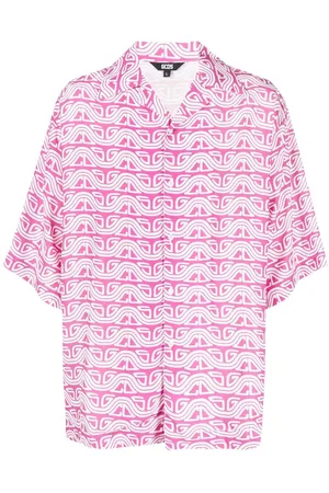 GCDS Wave printed bowling shirt