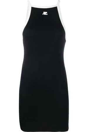 Courrèges Sleeveless cotton mini-dress