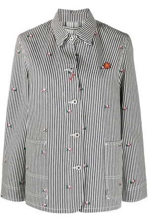 Kenzo Logo-patch button-fastening jacket
