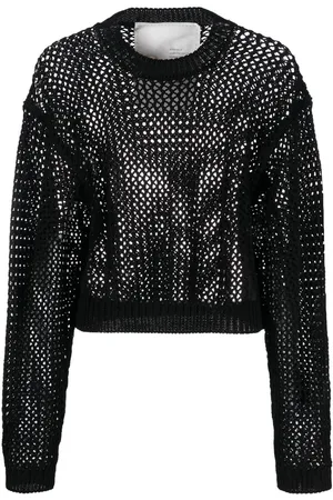 RAMAEL Cotton open-knit jumper