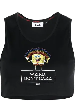 GCDS Graphic-print cropped vest