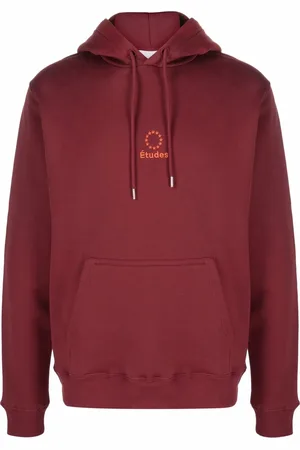 Etudes Klein embroidered logo hoodie