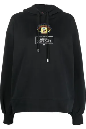 GCDS Graphic-print cotton hoodie
