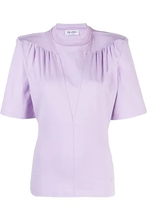 The Attico Jewel cut-out cotton T-shirt