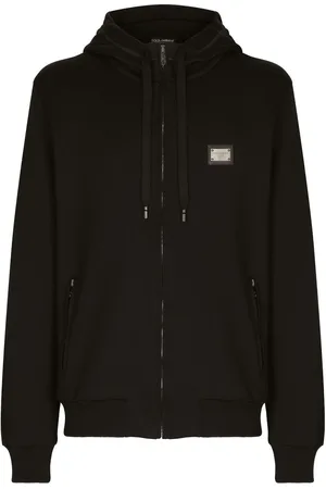 Dolce & Gabbana Logo-tag zip-up hoodie