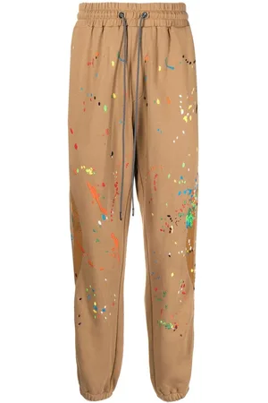 MOSTLY HEARD RARELY SEEN Warped paint-embroidered track pants