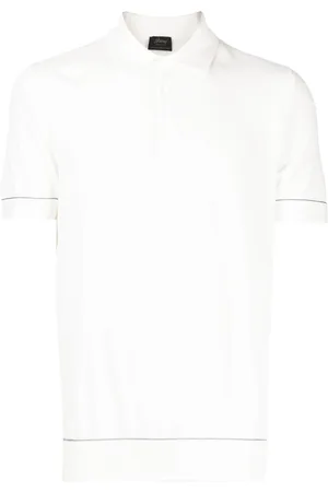 BRIONI Cotton piqué polo shirt
