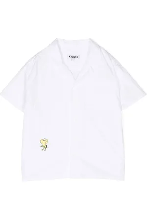 Kindred Embroidered-motif organic-cotton shirt