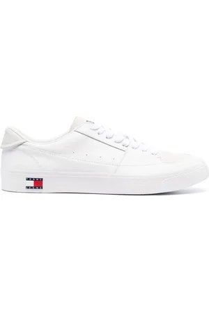 Tommy Hilfiger Logo-detail low-top leather sneakers