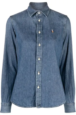 Ralph Lauren Embroidered-logo denim shirt