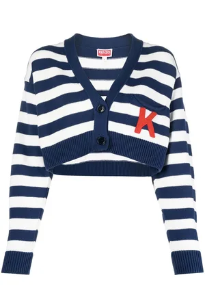 Kenzo Nautical Stripes cropped cardigan