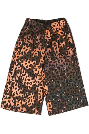 MARCELO BURLON Cheetah-print cotton pants