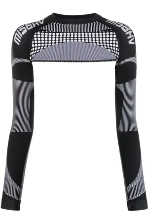 MISBHV Logo-print cropped top