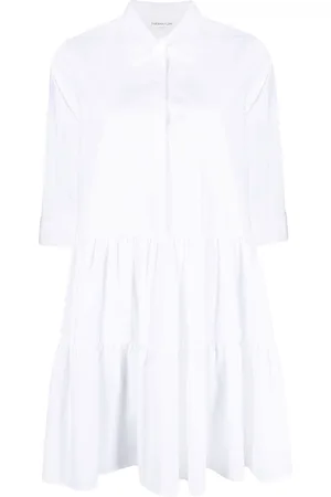Fabiana Filippi Tiered cotton shirt dress