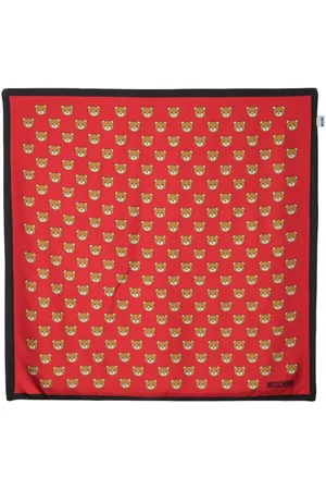 Moschino Teddy Bear-print silk foulard