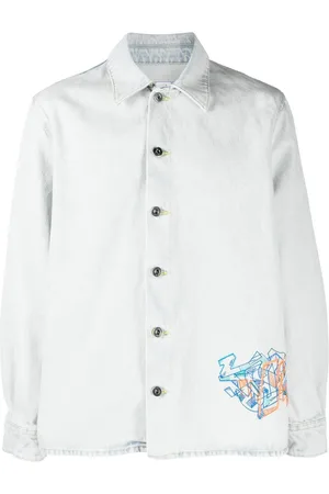 OFF-WHITE Graffiti denim shirt