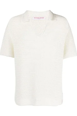 Orlebar Brown Batten crochet polo shirt
