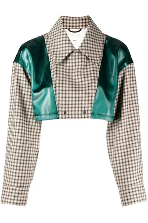 TOGA PULLA Panelled cropped jacket