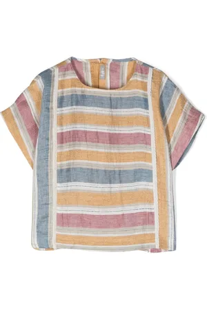 Il gufo Striped short-sleeved top