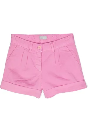 Il gufo Box-pleated cotton shorts
