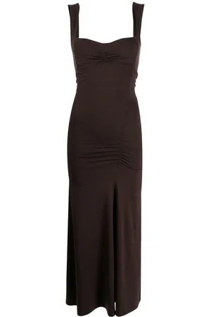 Reformation Suvi ruched midi dress